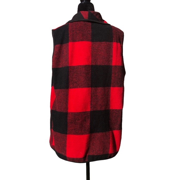 Yacun Red Buffalo Plaid Winter Vest size XL - Picture 6 of 11